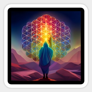 Flower Of Life - Monk Sticker